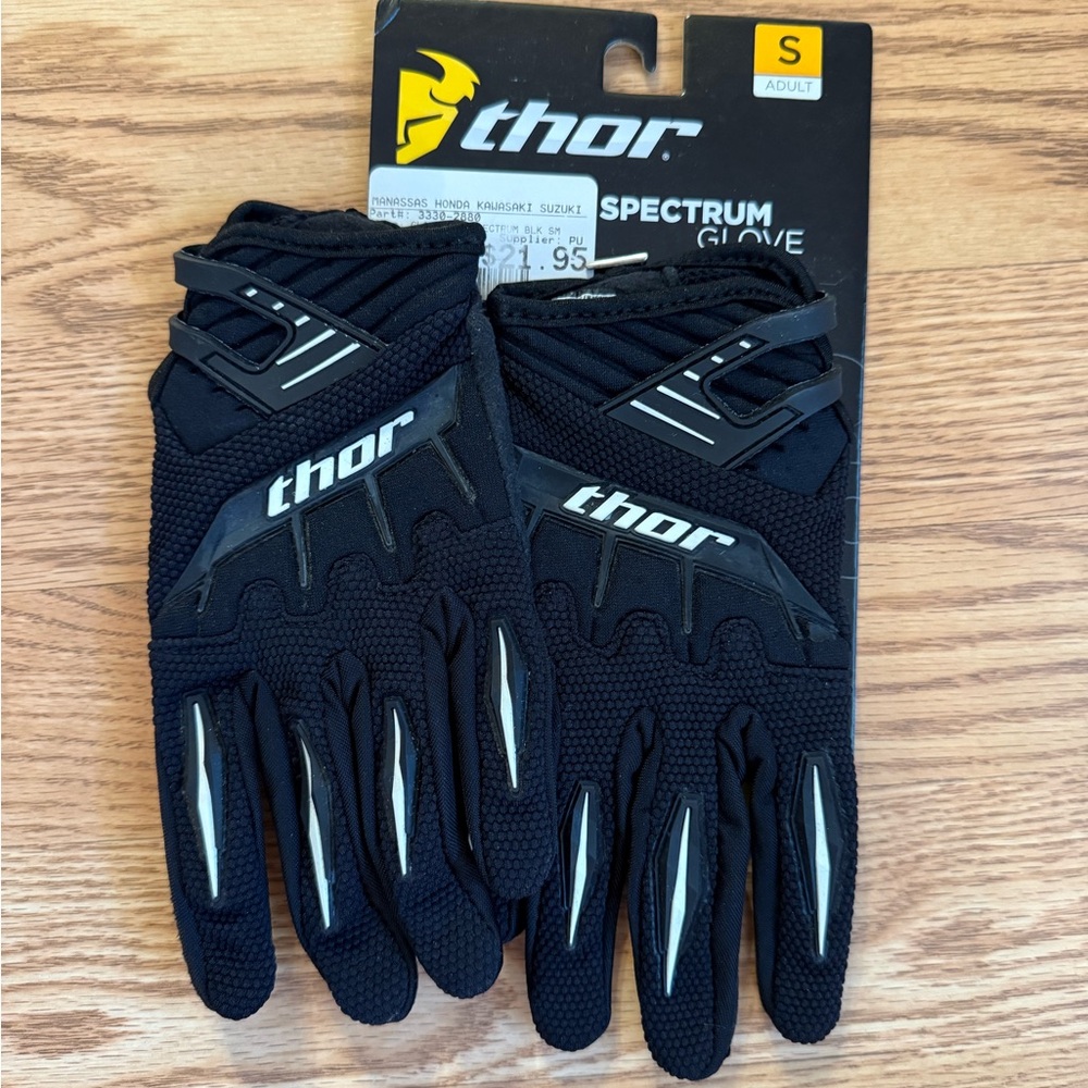 Thor Black and White Spectrum Gloves